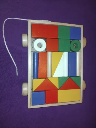 Juego de construcción de madera