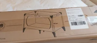 Cuna de viaje plegable con colchón