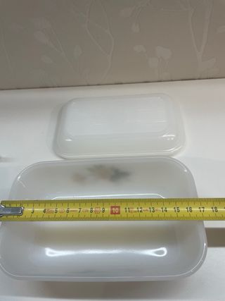 Mantequillera  con tapa Arcopal con Rosas