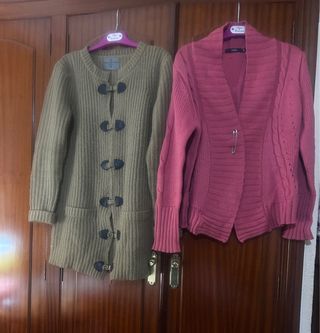 Lote 2 chaquetas lana mujer