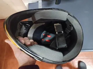 Casco Airoh Motocross Negro Amarillo