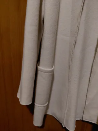 Cardigan aperto panna