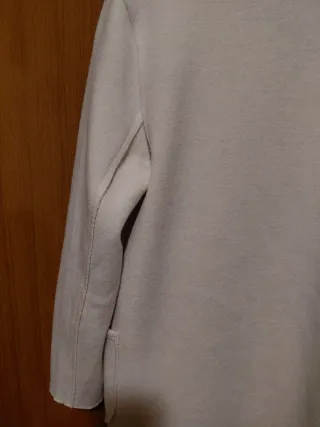 Cardigan aperto panna