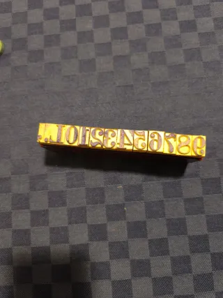 Set blocchi tipografici in legno