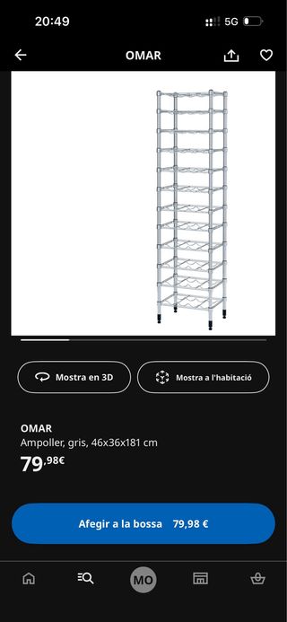 Botellero Omar IKEA Metal
