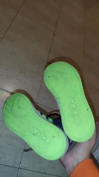 Zapatillas Adidas altas azul y verde  Talla 32