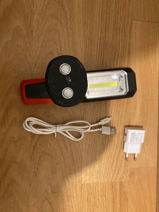 Linterna LED con imán y gancho