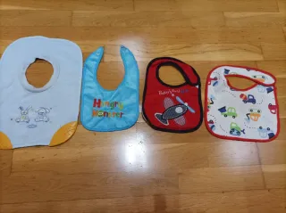 Lote 4 Baberos Bebé Niños