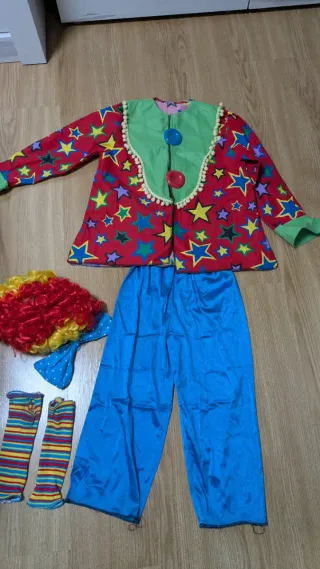 Disfraz payaso niño estrellas