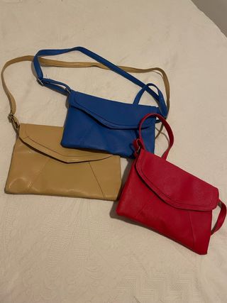 Lote 3 bolsos bandolera