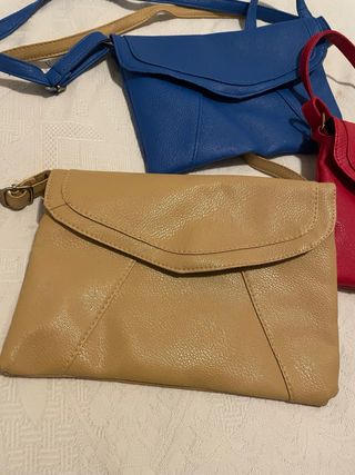 Lote 3 bolsos bandolera
