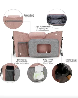 Bolso organizador para cochecito de bebé