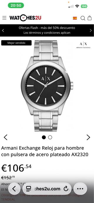 Reloj Armani Exchange 23/20