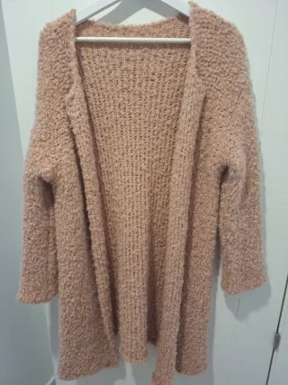 Cardigan rosa palo