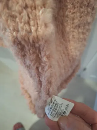 Cardigan rosa palo