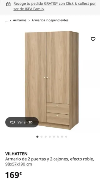 Armario Ikea 2 puertas y 2 cajones