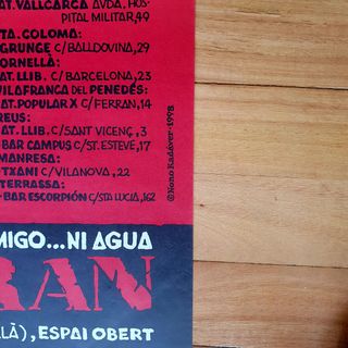 Cartel concierto "No pasarán"