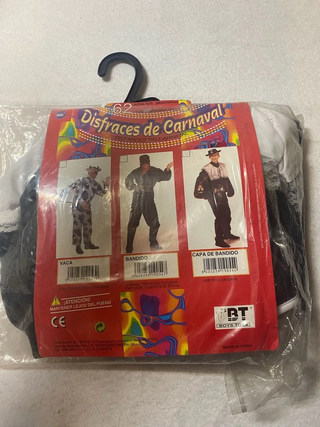 Disfraz Mosquetero Adulto Capa Negra