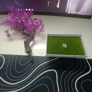 Planta decorativa rosa artificial