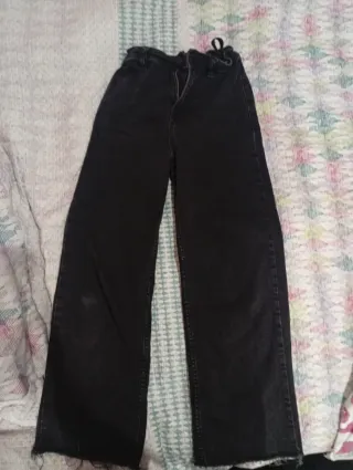 Pantalón campana negro talla 11-12
