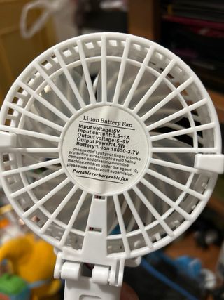 Ventilador USB + Batería Externa Azul