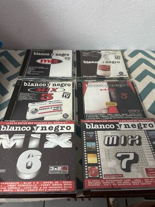 Lote 7 CDs Blanco y Negro Mix Dance