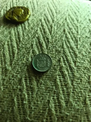 Lote monedas pesetas 1, 5 y 10