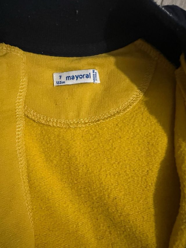 Chándal Mayoral niño 7 años amarillo/azul