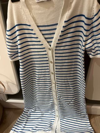 Vestido punto marinero talla S Zara