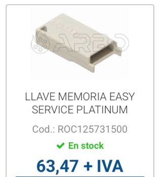 Memoria Baxi Roca 125731500