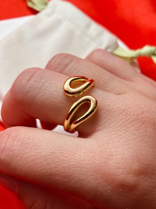Anillo Baño Oro 18k Ajustable