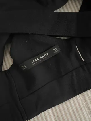 Top negro Zara lazo