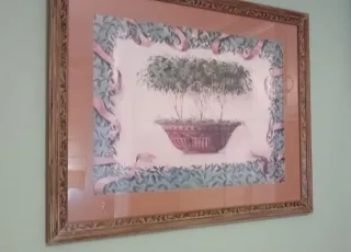 Cuadro decorativo árbol en maceta