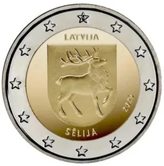 Moneda Conmemorativa Letonia 2025 Selija
