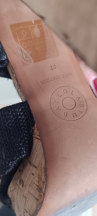 Sandalias Bimba y Lola Negras Talla 37