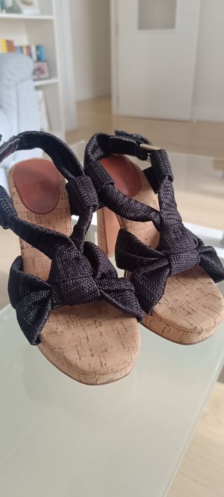 Sandalias Bimba y Lola Negras Talla 37