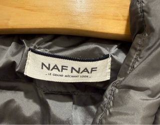 Chaqueta Naf Naf Plumas Mujer Talla 38 Gris