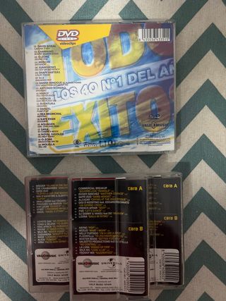 DVD y Cassette Todo Éxitos Los 40 Nº1