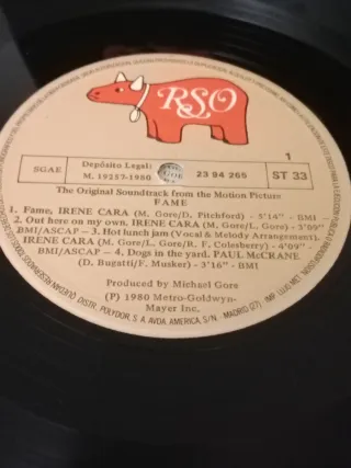 Banda Sonora Original Fame Vinilo