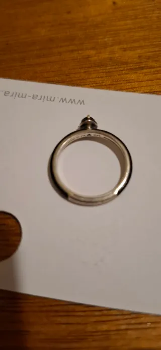 Anillo Pandora Corazón Negro Plata