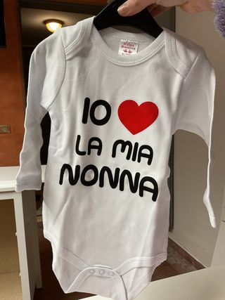 Body Io amo la mia nonna 9/12 mesi