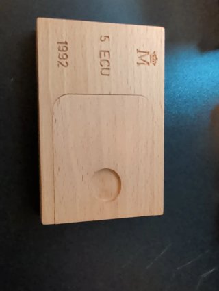 Monedas 5 ECU 1992, 5 ECU 1989, 1 ECU 1989