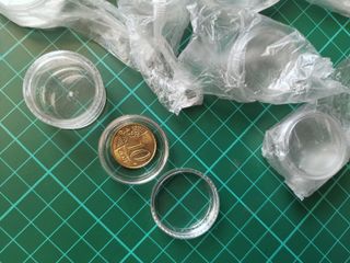 48 mini cajas acrílicas transparentes 29x16 mm