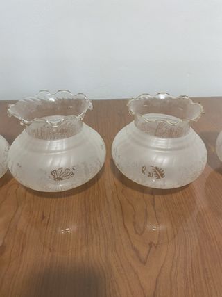 Tulipas de cristal para lámpara