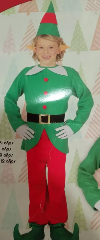 Disfraz Duende Niño Talla 10-12 Años