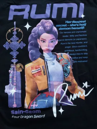 Demon Hunters Rumi x Bershka camiseta talla XS