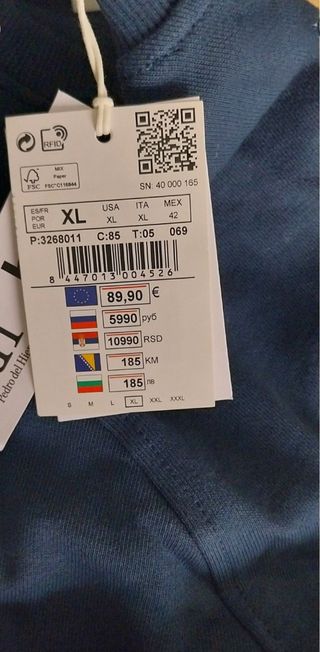 Sweatshirt Pedro del Hierro Azul XL