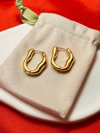 Pendientes baño oro 18k