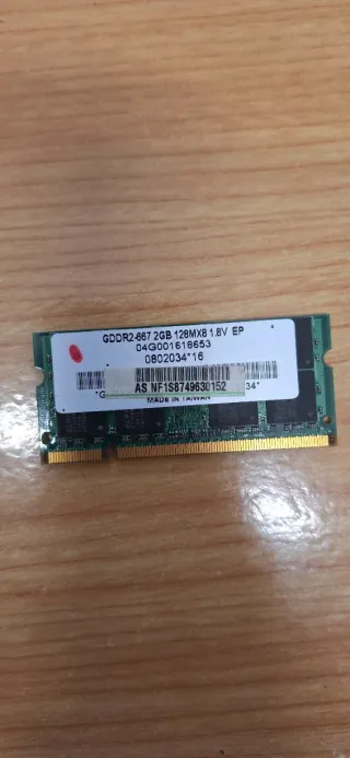 Memoria RAM DDR2 667 2GB SODIMM