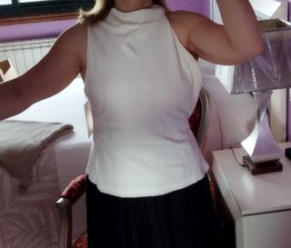 Vestido largo elegante doble tejido